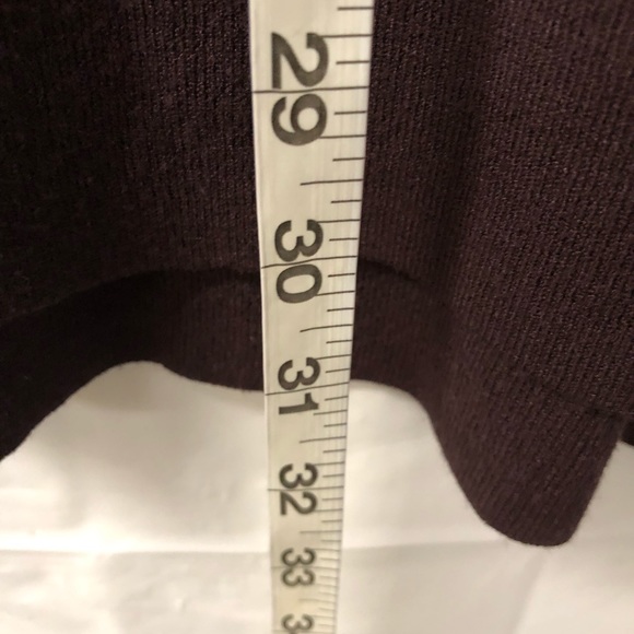 Tunique Ann Taylor LOFT Marron - Manches Longues - Taille XS - Stretch Coton/polyester